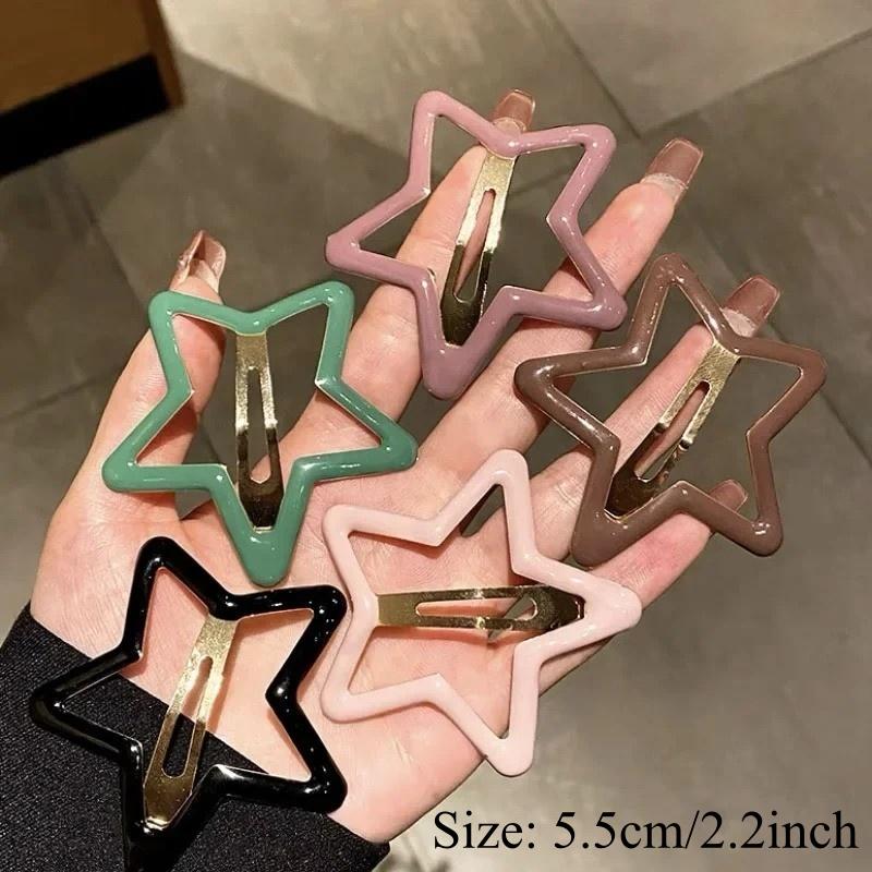 5Pcs Large Star Clips Hair For Girls Non-Slip Star Hair Accessories Hairpins Cute Colorful Snap Clips Lovely Metal Hair Barrette
5Pcs Large Star Clips Hair For Girls Non-Slip Star Hair Accessories Hairpins Cute Colorful Snap Clips Lovely Metal Hair Barrette