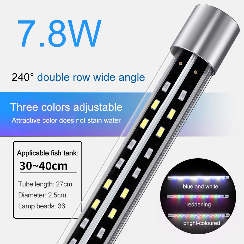 Светодиодный светильник для аквариума, широкоугольный, водонепроницаемый, лампа для аквариума, погружной, высокой яркости, RGB, декоративный свет для аквариума, для роста растений, 27-57 см
Светодиодный светильник для аквариума, широкоугольный, водонепроницаемый, лампа для аквариума, погружной, высокой яркости, RGB, декоративный свет для аквариума, для роста растений, 27-57 см