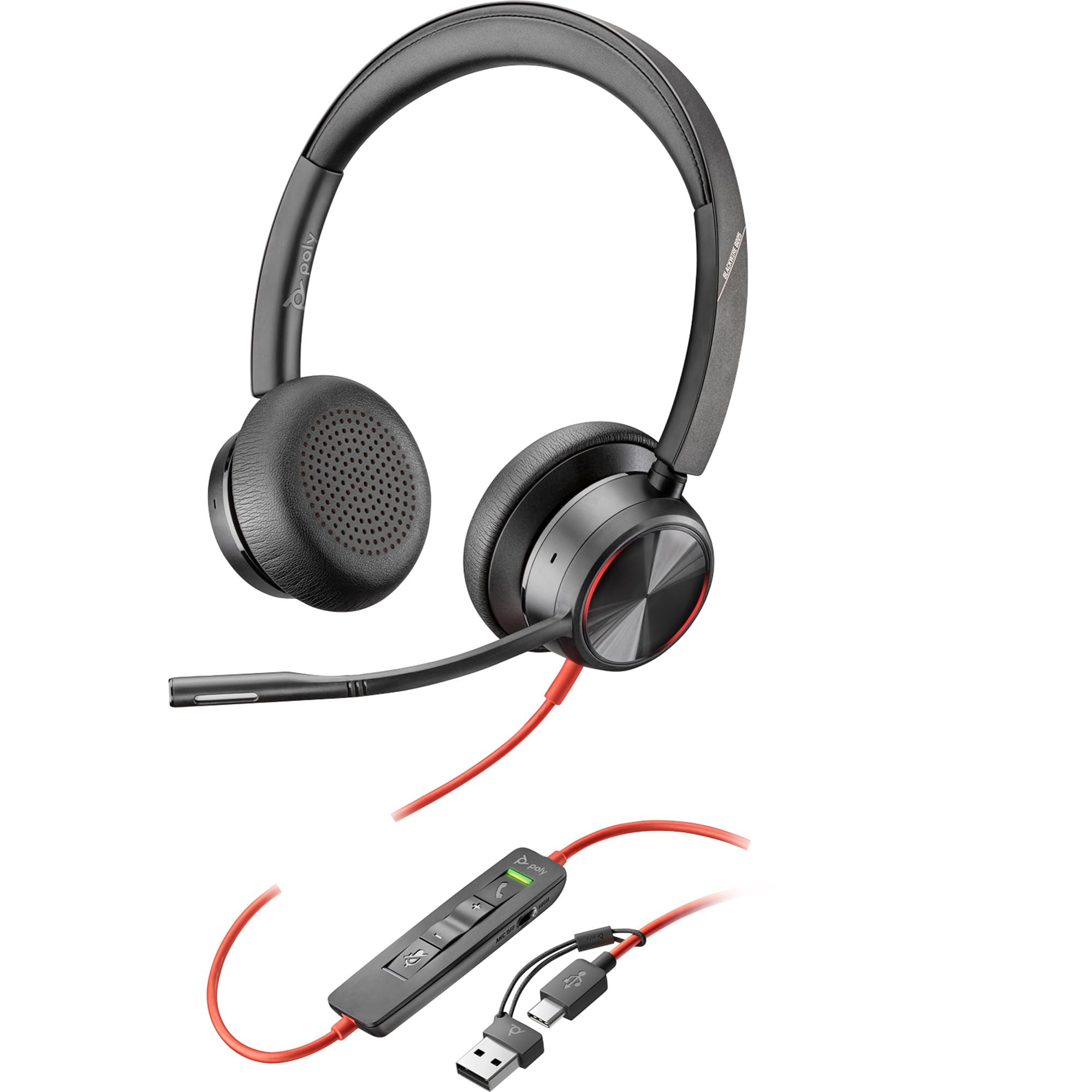 Poly Blackwire 8225 Stereo Headset with Adapter Stereo USB Type C Wired 32 Ohm Binaural Earcups Cable Omnidirectional Microphone Black USB-C USB-C/A - чорний
Poly Blackwire 8225 Stereo Headset with Adapter Stereo USB Type C Wired 32 Ohm Binaural Earcups Cable Omnidirectional Microphone Black USB-C USB-C/A - чорний