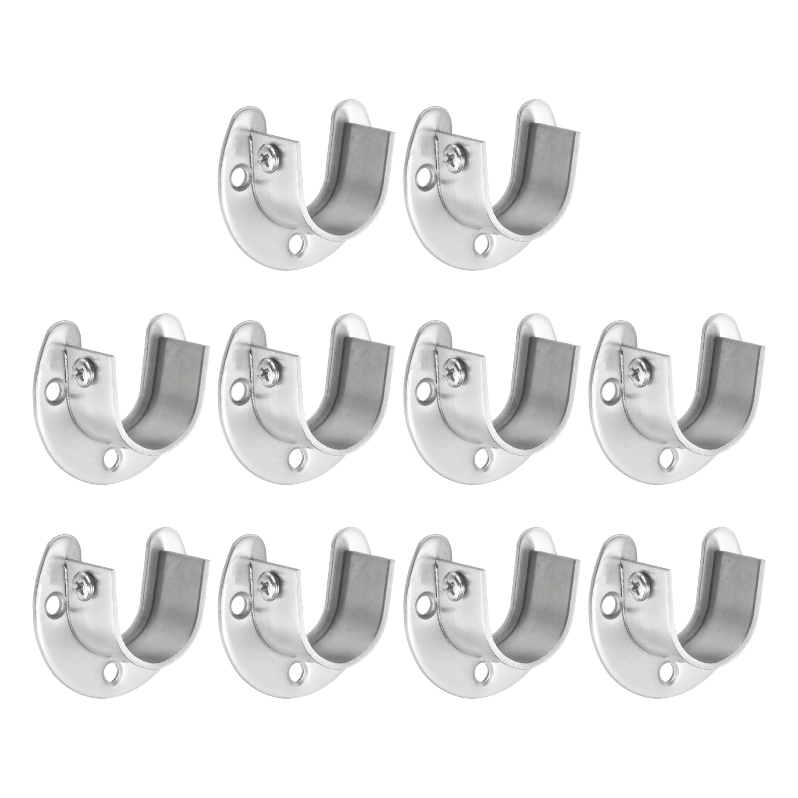 uxcell Set of 10 Stainless Steel Closet Rod Brackets Diameter Flange Rod Holder Silver 1-1/4 U-Shaped
uxcell Set of 10 Stainless Steel Closet Rod Brackets Diameter Flange Rod Holder Silver 1-1/4 U-Shaped