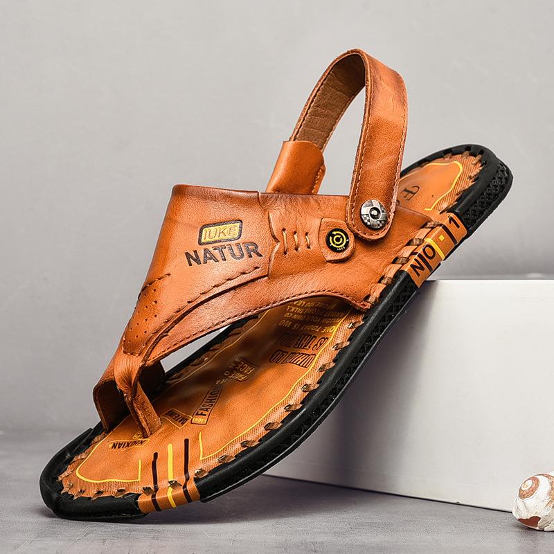 Korean version of sandals men s 2025 summer men s casual cool slippers pinch feet beach shoes soft sole comfortable shoes 38 коричневий
Korean version of sandals men s 2025 summer men s casual cool slippers pinch feet beach shoes soft sole comfortable shoes 38 коричневий