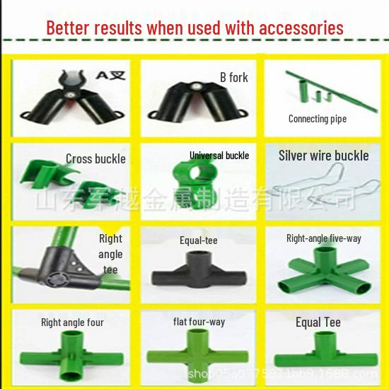 Plastic-Coated Steel Climbing Frame for Vegetable Vines: Ideal Support for Cucumbers, Tomatoes, Beans, and Grapes 20 pcs, no accessories
Plastic-Coated Steel Climbing Frame for Vegetable Vines: Ideal Support for Cucumbers, Tomatoes, Beans, and Grapes 20 pcs, no accessories