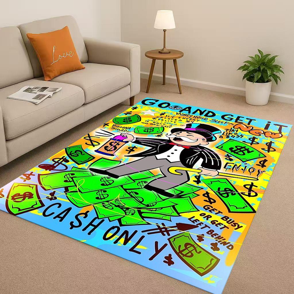 3D Rich Game Monopoly Money Dollar Cartoon Living Room Non-Slip Area Rug Soft Carpet for Bedroom Sofa ,Easy Clean Home Doormat 40x60cm
3D Rich Game Monopoly Money Dollar Cartoon Living Room Non-Slip Area Rug Soft Carpet for Bedroom Sofa ,Easy Clean Home Doormat 40x60cm