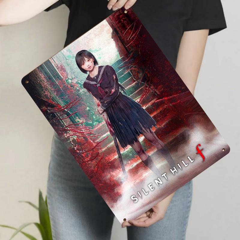 Custom Silent Hill f Game Peripheral Metal Iron Painting Bedroom Living Room Decorative Wall Art Creative Game Theme Mural 20x30cm(7.8x11.8inch)
Custom Silent Hill f Game Peripheral Metal Iron Painting Bedroom Living Room Decorative Wall Art Creative Game Theme Mural 20x30cm(7.8x11.8inch)