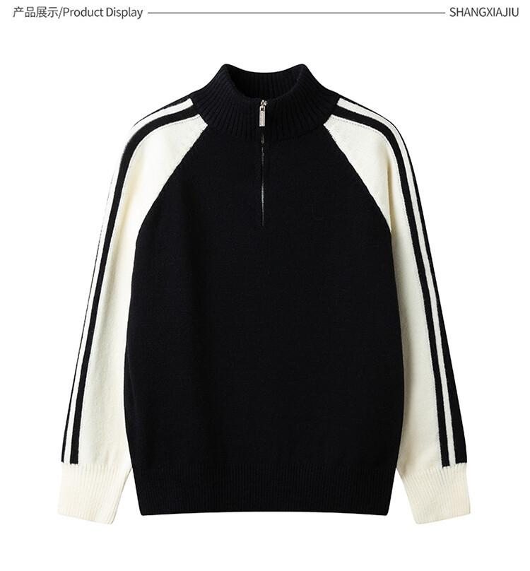 Половина молнии осень и зима ленивый корейский пуловер вязаный свитер стойка воротник свободный длинный рукав модный мужской свитер 3XL чёрный
Половина молнии осень и зима ленивый корейский пуловер вязаный свитер стойка воротник свободный длинный рукав модный мужской свитер 3XL чёрный