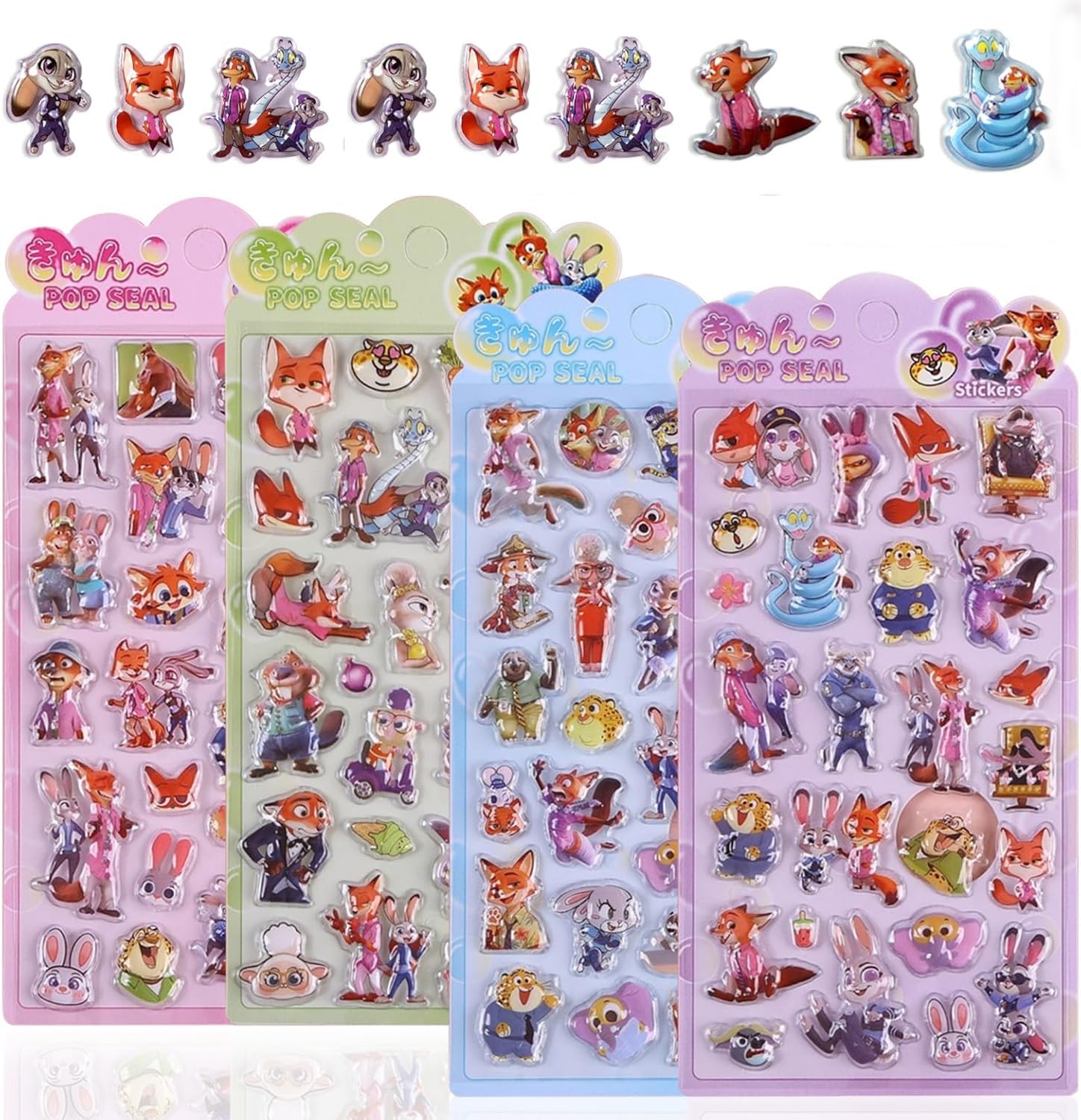 Winnges 3D Zootopia Puffy Sticker Set of 4 Glitter Phone Decoration DIY Notebook Adhesive Craft Supplies Gift Kids Girls
Winnges 3D Zootopia Puffy Sticker Set of 4 Glitter Phone Decoration DIY Notebook Adhesive Craft Supplies Gift Kids Girls