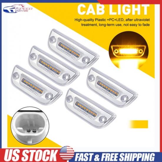5X Amber LED Cab Marker Roof Light Kit for Peterbilt 579 Kenworth T680 T770 T880
5X Amber LED Cab Marker Roof Light Kit for Peterbilt 579 Kenworth T680 T770 T880