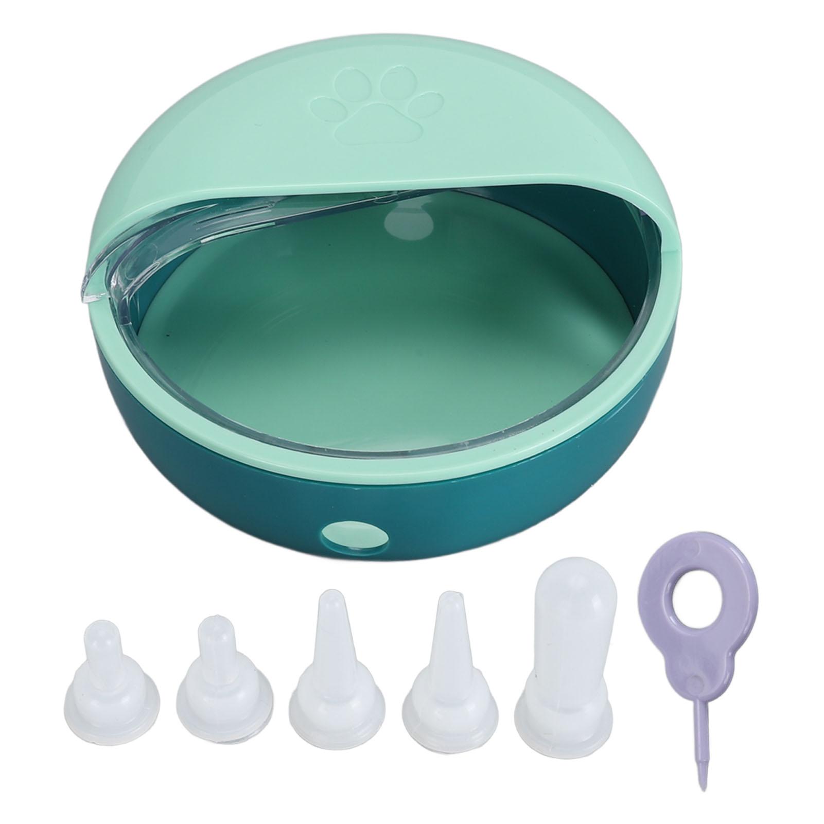 Pet Milk Bowl 5 Nipples Prevent Choking Breastfeeding Device Pet Milk Feeder with Lid for Puppy L(for 6.5-9kg) зелений
Pet Milk Bowl 5 Nipples Prevent Choking Breastfeeding Device Pet Milk Feeder with Lid for Puppy L(for 6.5-9kg) зелений