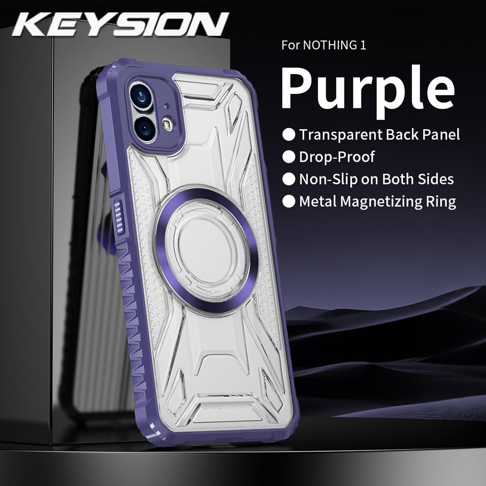 KEYSION Прозрачный Магнитный Чехол для Nothing Phone 2 1 Силикон+ПК Сверхпрочный Противоударный Чехол для Телефона для Nothing Phone 1 2 for Nothing Phone 1 фиолетовый
KEYSION Прозрачный Магнитный Чехол для Nothing Phone 2 1 Силикон+ПК Сверхпрочный Противоударный Чехол для Телефона для Nothing Phone 1 2 for Nothing Phone 1 фиолетовый
