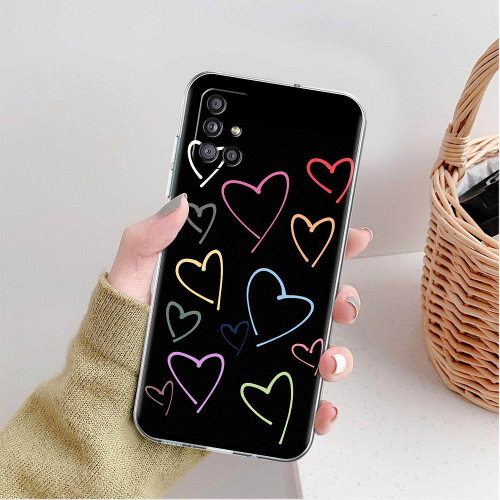 Прозрачный чехол для Samsung Galaxy A52 A12 A51 A32 A21s A71 A32 A22 50 A70 A31 A72 5G чехол для телефона Милое сердце любви Samsung A03
Прозрачный чехол для Samsung Galaxy A52 A12 A51 A32 A21s A71 A32 A22 50 A70 A31 A72 5G чехол для телефона Милое сердце любви Samsung A03