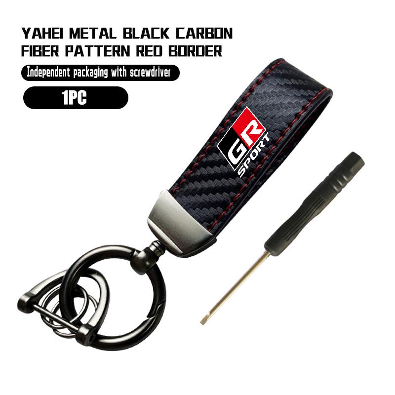 Carbon Fiber Leather Car Keychain Key Ring Chain Auto Accessorie For Toyota CHR Land Cruiser RAV4 Camry Fortuner Venza
Carbon Fiber Leather Car Keychain Key Ring Chain Auto Accessorie For Toyota CHR Land Cruiser RAV4 Camry Fortuner Venza
