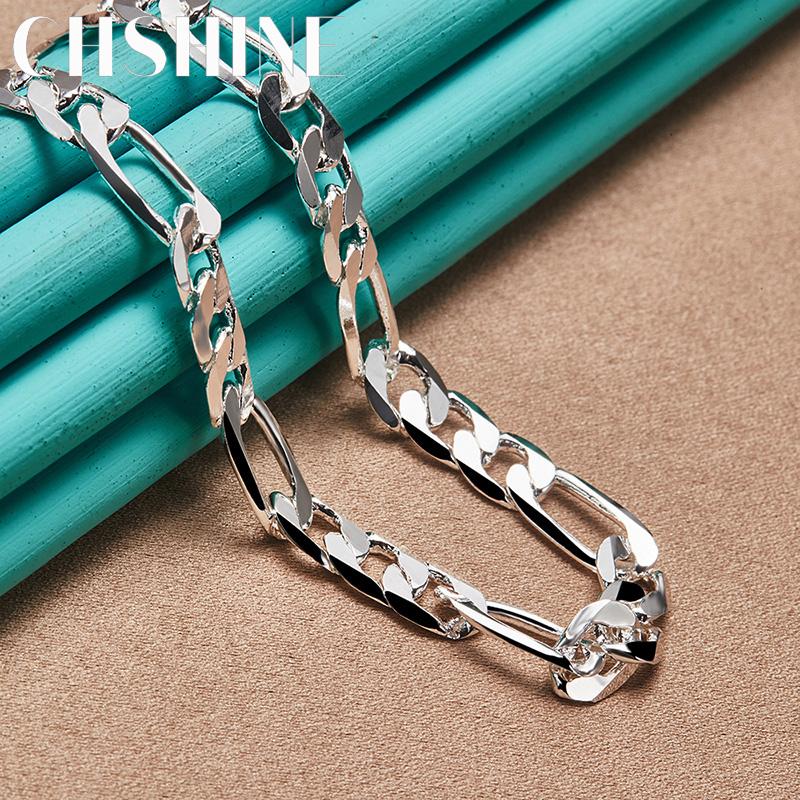 CHSHINE 925 Sterling Copper 8MM Side Chain 16/18/20/22/24 Inch Necklace For Men Women Wedding Party Fashion Zircon 40cm
CHSHINE 925 Sterling Copper 8MM Side Chain 16/18/20/22/24 Inch Necklace For Men Women Wedding Party Fashion Zircon 40cm