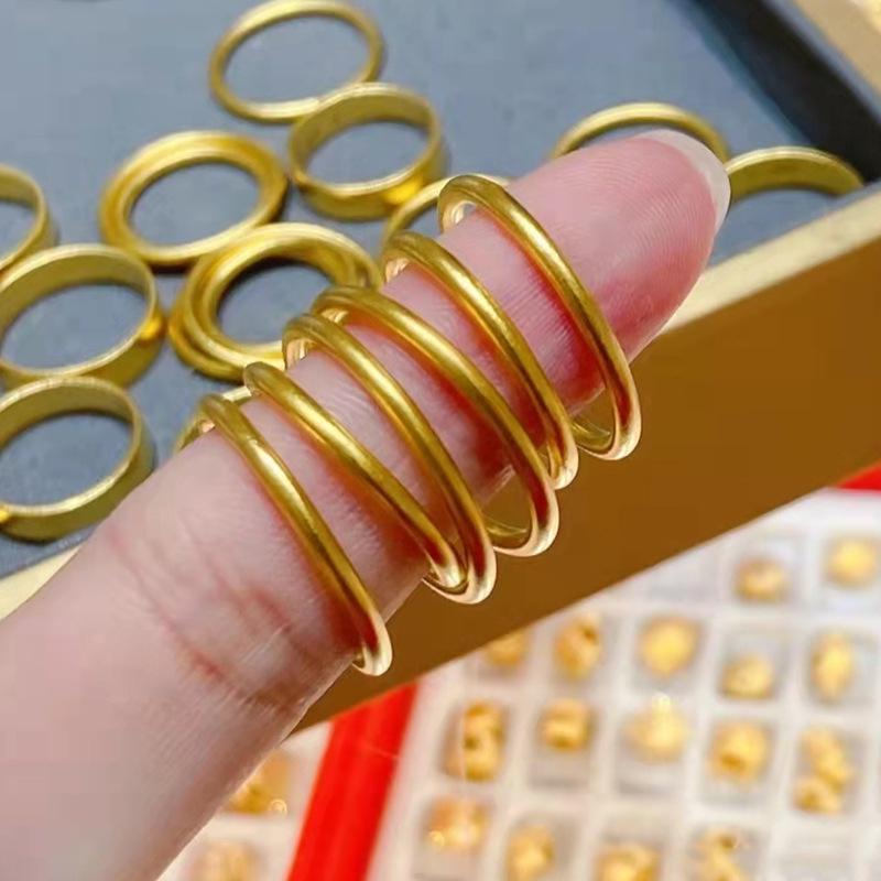Gold-Plated Frosted Plain Band Ring - Women s Versatile, Non-Fading Pinky Ring US Size 6 (90-105 lbs)
Gold-Plated Frosted Plain Band Ring - Women s Versatile, Non-Fading Pinky Ring US Size 6 (90-105 lbs)