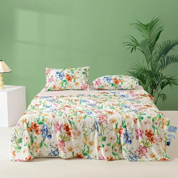 Cooling Blankets Flower Printed Smooth Air Condition Cool Comforter Lightweight Summer Quilt (NO Pillowcase) 150x200cm 1pcs
Cooling Blankets Flower Printed Smooth Air Condition Cool Comforter Lightweight Summer Quilt (NO Pillowcase) 150x200cm 1pcs