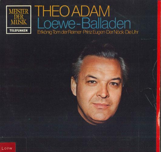 LP Record THEO ADAM Loeweballaden SMT1289 TELEFUNKEN Germany Classical Used
LP Record THEO ADAM Loeweballaden SMT1289 TELEFUNKEN Germany Classical Used