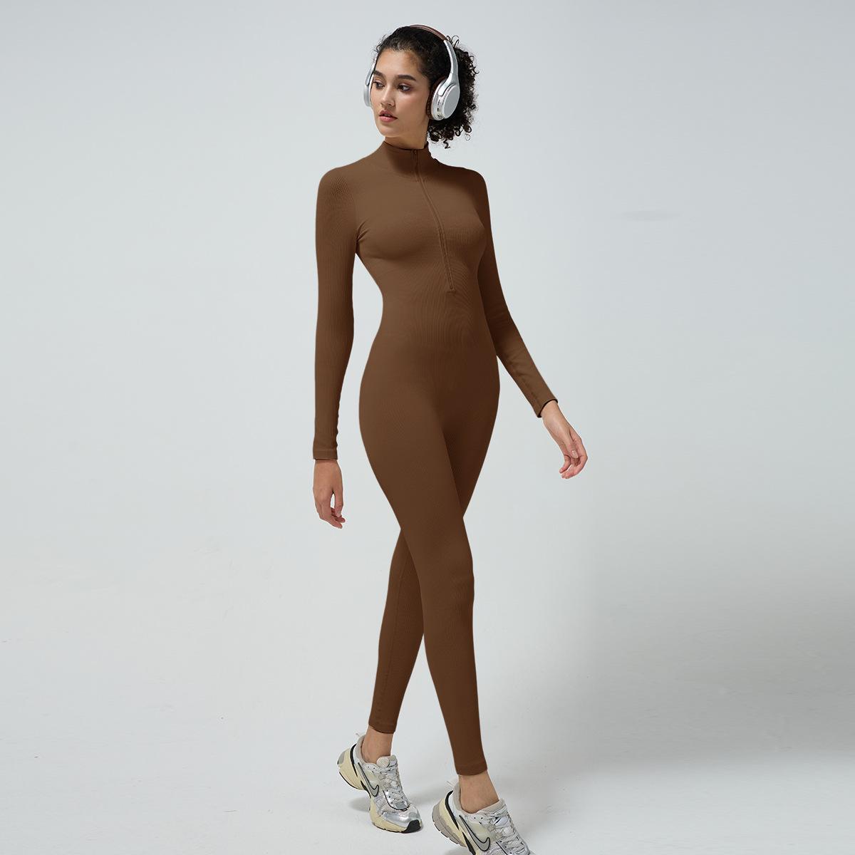 Baoshun Autumn/Winter Ribbed High-Intensity One-Piece Yoga Suit (No Chest Pad) - Slimming Women s Bodysuit Large колір світло кави
Baoshun Autumn/Winter Ribbed High-Intensity One-Piece Yoga Suit (No Chest Pad) - Slimming Women s Bodysuit Large колір світло кави