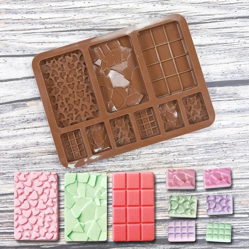 9-Cavity DIY Chocolate Molds Rectangle Chocolate Bar Mold Candy Dessert Waffle Love Heart Desserts Baking Mold Silicone Bakeware
9-Cavity DIY Chocolate Molds Rectangle Chocolate Bar Mold Candy Dessert Waffle Love Heart Desserts Baking Mold Silicone Bakeware