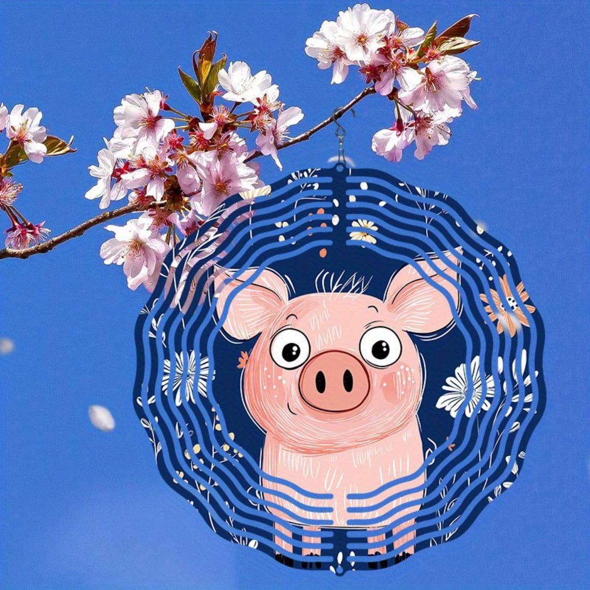 Cute Pink Pig Wind Spinner Outdoor Indoor Decor Garden Yard Art Thanksgiving Christmas Holiday Decoration Dynamic Sculpture 01A
Cute Pink Pig Wind Spinner Outdoor Indoor Decor Garden Yard Art Thanksgiving Christmas Holiday Decoration Dynamic Sculpture 01A