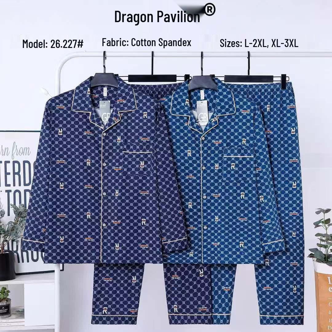 Dragon Pavilion Four Seasons Men s Pajama Set: Faux Cotton Lycra Cardigan with Turn-Down Collar, Long Sleeves, and Pants XXL синій
Dragon Pavilion Four Seasons Men s Pajama Set: Faux Cotton Lycra Cardigan with Turn-Down Collar, Long Sleeves, and Pants XXL синій