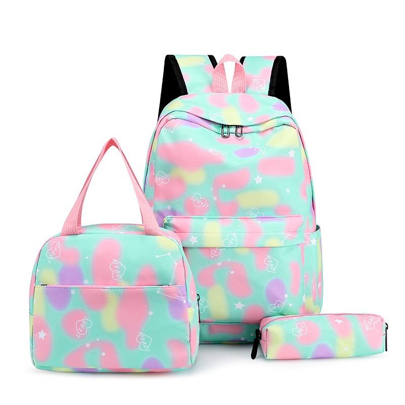 3Pcs/set School Bag Set for Girls Primary Junior High Students Lightweight Rainbow Gradient Backpack Japanese Style Shoulder Bag зелёный
3Pcs/set School Bag Set for Girls Primary Junior High Students Lightweight Rainbow Gradient Backpack Japanese Style Shoulder Bag зелёный