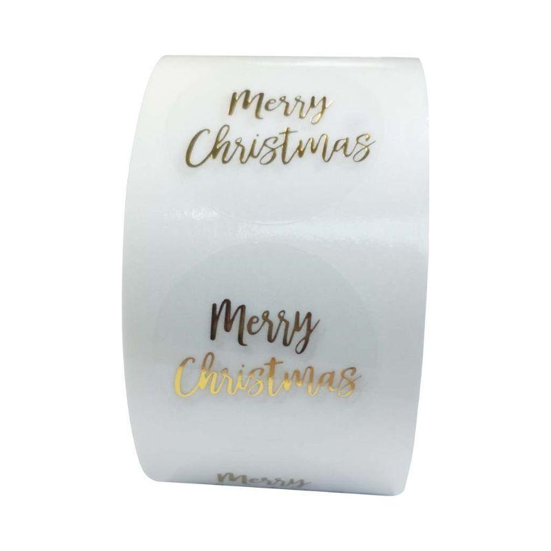 24TE 500 Pcs Round Merry Christmas Stickers Adhesive Happy Xmas Tags Stickers Transparent Presents Box Sealing Stickers CN
24TE 500 Pcs Round Merry Christmas Stickers Adhesive Happy Xmas Tags Stickers Transparent Presents Box Sealing Stickers CN