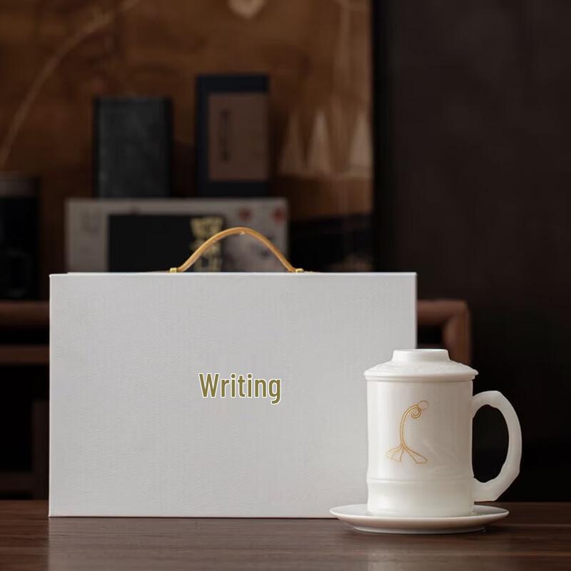 Wenmo Xiangyang Ice Jade White Porcelain Office Cup Set
Wenmo Xiangyang Ice Jade White Porcelain Office Cup Set