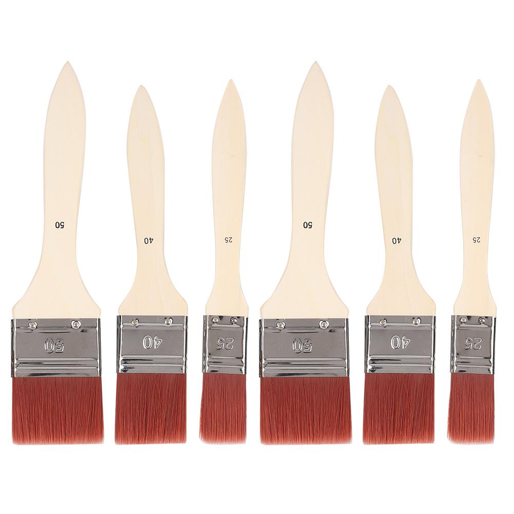 6Pcs Varnish Painting Brush Nylon Wool for Gouache Watercolor Acrylic Oil Paint Set
6Pcs Varnish Painting Brush Nylon Wool for Gouache Watercolor Acrylic Oil Paint Set