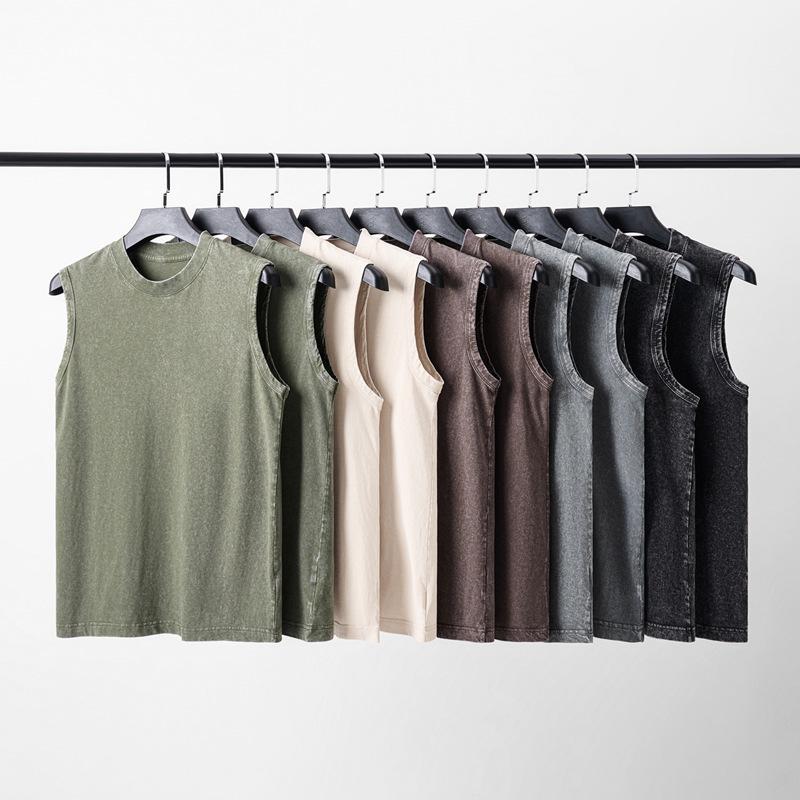 230g Pure Cotton Distressed Retro Sleeveless Men s Hip Hop Tank Top M (50-60 kg) чорний
230g Pure Cotton Distressed Retro Sleeveless Men s Hip Hop Tank Top M (50-60 kg) чорний