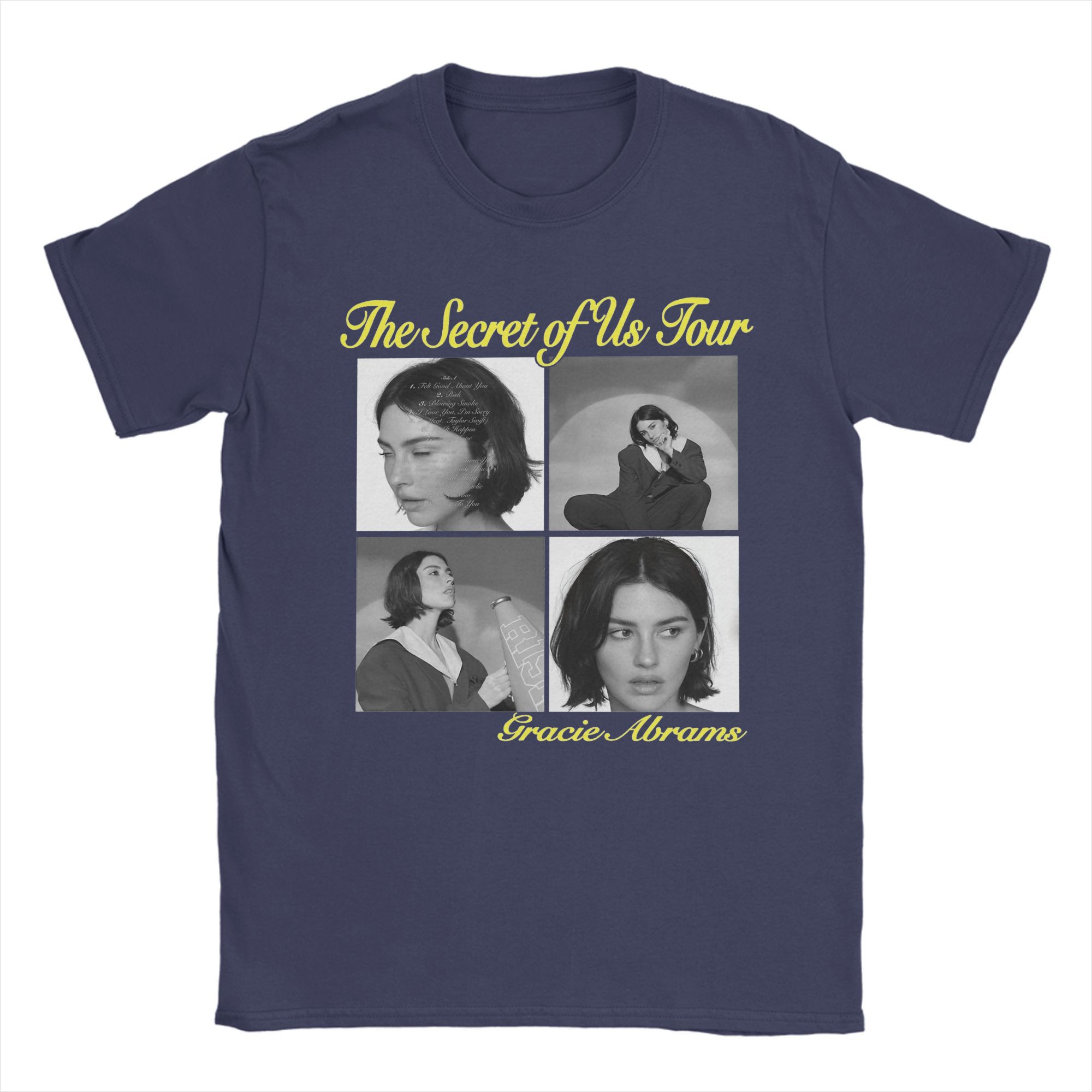 Gracie Abrams The Secret Of Us Tour 2024 T-Shirts for Men Funny Cotton Tees Crewneck Short Sleeve T Shirt Graphic Printed Tops 4XL
Gracie Abrams The Secret Of Us Tour 2024 T-Shirts for Men Funny Cotton Tees Crewneck Short Sleeve T Shirt Graphic Printed Tops 4XL