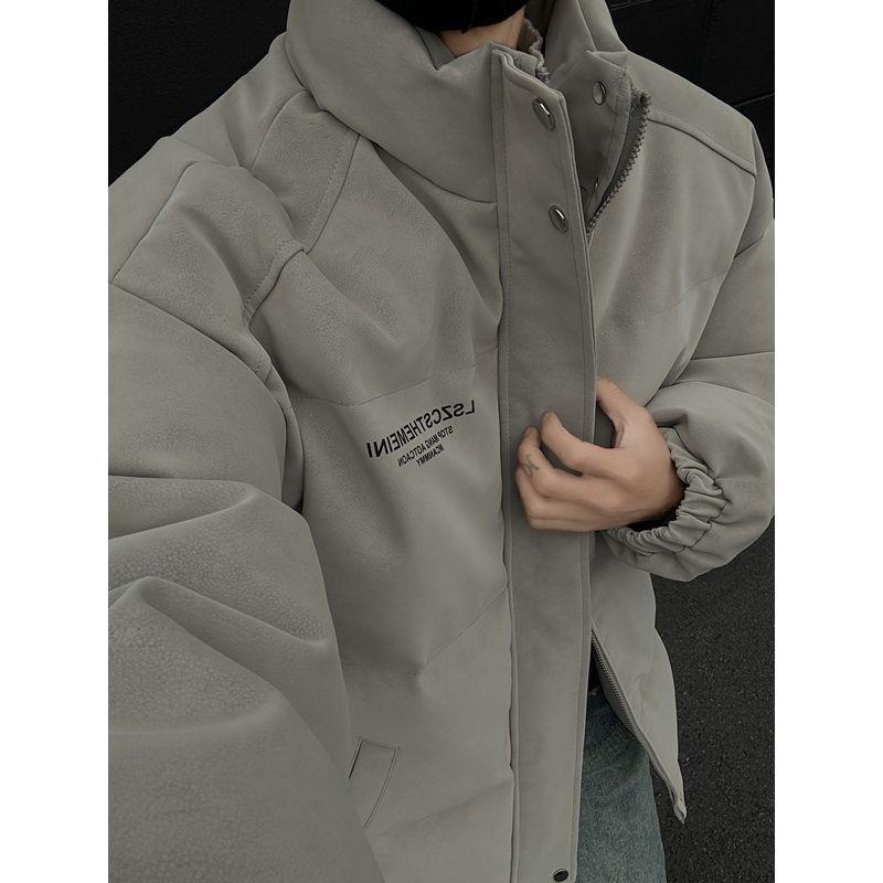 Men s Matte Thickened Cotton Puffer Jacket, American Style, Stand Collar, Trendy & Handsome Large сірий колір
Men s Matte Thickened Cotton Puffer Jacket, American Style, Stand Collar, Trendy & Handsome Large сірий колір