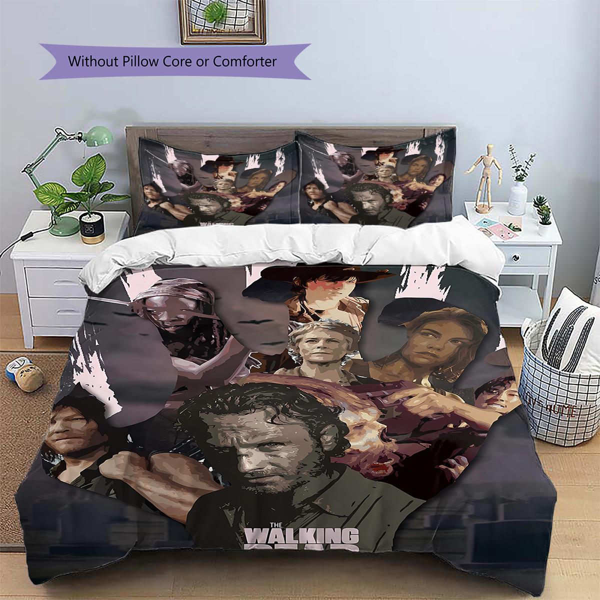 The Walking DeadPattern Bedding,Quilt Set Quilt Cover Pillowcase Home Birthday Gift (1 * duvet cover + 2 * pillowcase, without core) 135x200cm
The Walking DeadPattern Bedding,Quilt Set Quilt Cover Pillowcase Home Birthday Gift (1 * duvet cover + 2 * pillowcase, without core) 135x200cm