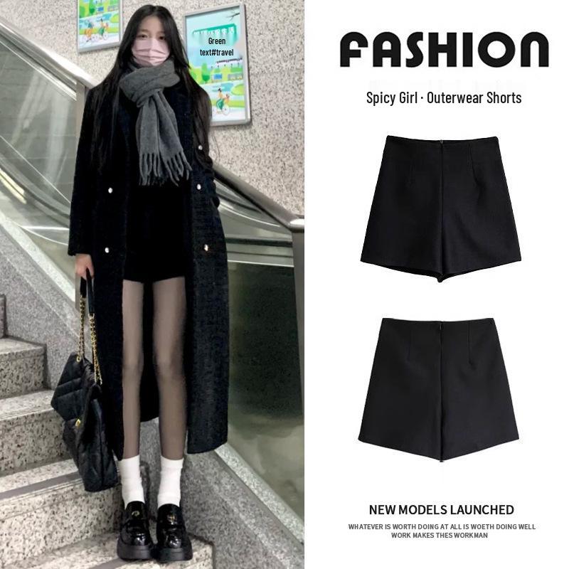 Women s High-Waist Elastic Shorts - Black, Solid Color, Sexy & Trendy Casual Hip Pants for Autumn 2023 L
Women s High-Waist Elastic Shorts - Black, Solid Color, Sexy & Trendy Casual Hip Pants for Autumn 2023 L