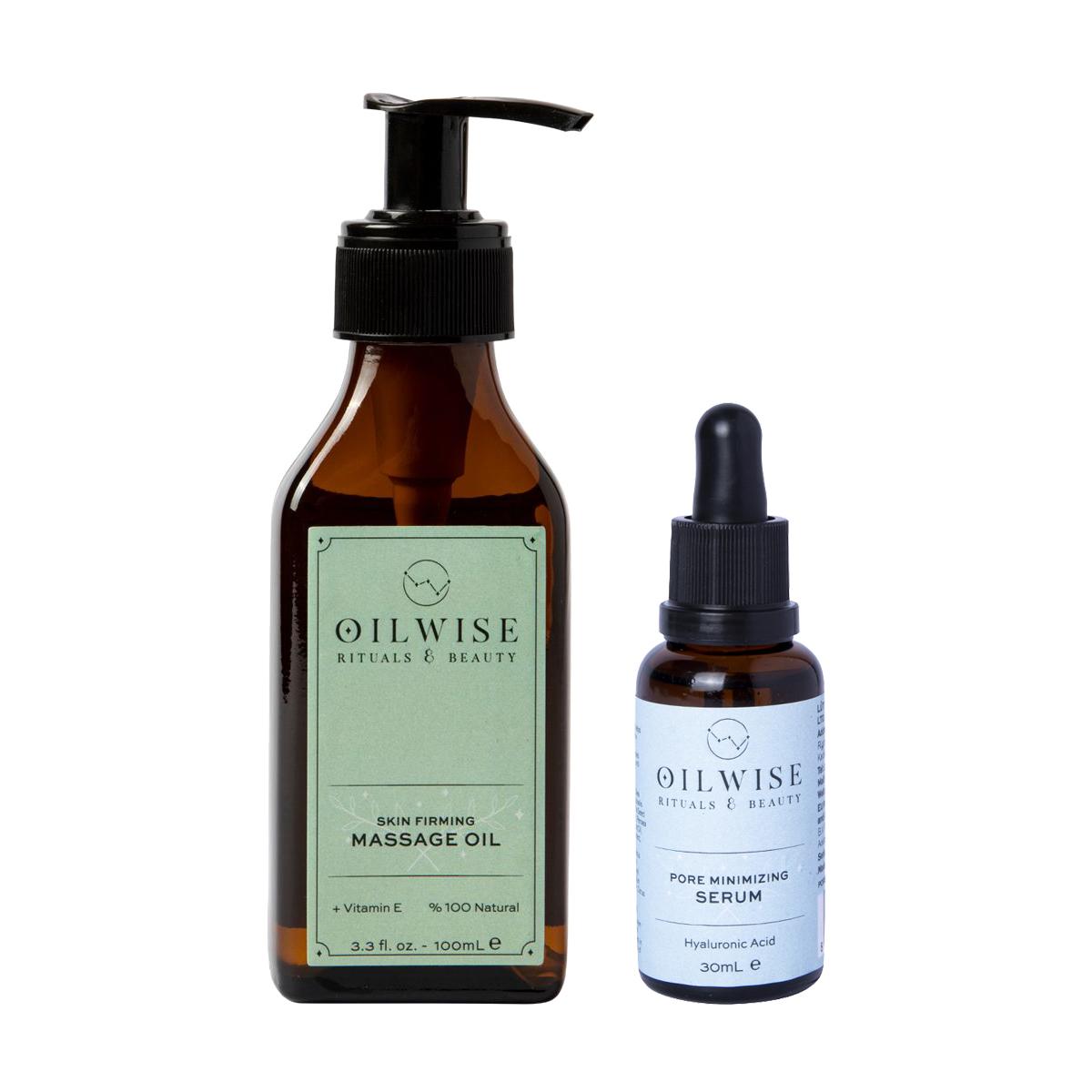 Oilwise Skin Firming Massage Oil & Pore Minimizing Serum Essential Oil Set, Anti-Cellulite Massage Oil, 100% Cold Pressed Essential Oils
Oilwise Skin Firming Massage Oil & Pore Minimizing Serum Essential Oil Set, Anti-Cellulite Massage Oil, 100% Cold Pressed Essential Oils