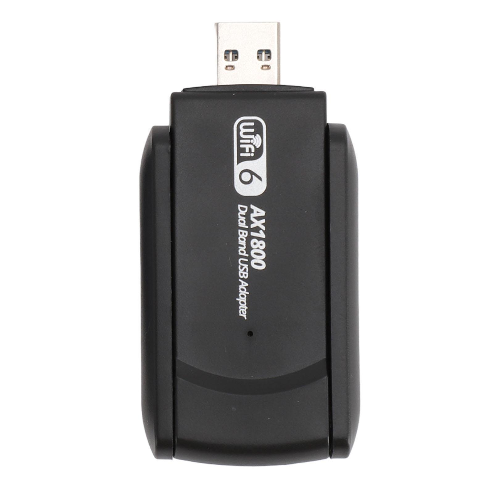 USB WiFi 6 Adapter 1800Mbps 2.4G 5G Dual Band Wireless Network Adapter for Windows 10 11
USB WiFi 6 Adapter 1800Mbps 2.4G 5G Dual Band Wireless Network Adapter for Windows 10 11