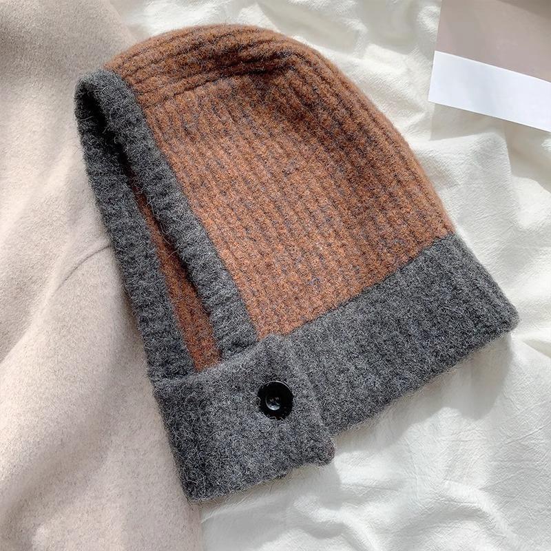 Ретро-балаклавы, осенне-зимние женские теплые вязаные шапки с цветными блоками, уличные ветрозащитные повседневные мягкие шапки, модные аксессуары One Size серый
Ретро-балаклавы, осенне-зимние женские теплые вязаные шапки с цветными блоками, уличные ветрозащитные повседневные мягкие шапки, модные аксессуары One Size серый