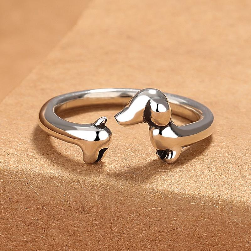 Cute Dachshund Dog Thai Adjustable Rings Original Open Sausage Dog Pet Rings for Women Vintage Animal Jewelry resizable
Cute Dachshund Dog Thai Adjustable Rings Original Open Sausage Dog Pet Rings for Women Vintage Animal Jewelry resizable