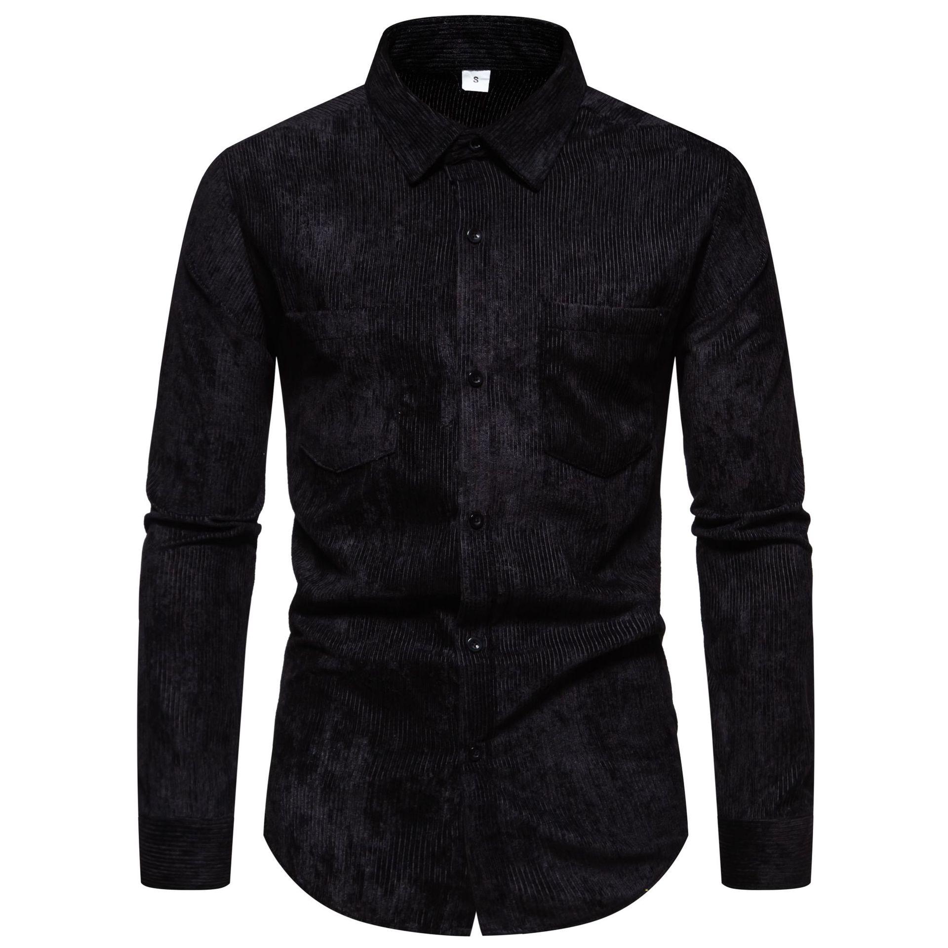 Men s Retro Solid Color Shirts Long Sleeve Shirt Jacket Casual Business Shirt for Men Lightweight Work Corduroy Lapel Shirts XXL чорний
Men s Retro Solid Color Shirts Long Sleeve Shirt Jacket Casual Business Shirt for Men Lightweight Work Corduroy Lapel Shirts XXL чорний
