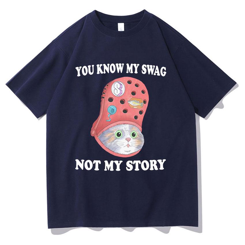 Funny Graphic Cat You Know My Stolen Goods Are Not My Story Tshirt Mens Pure Cotton Tshirt Y2K Shortsleeved Street Clothes 4XL
Funny Graphic Cat You Know My Stolen Goods Are Not My Story Tshirt Mens Pure Cotton Tshirt Y2K Shortsleeved Street Clothes 4XL