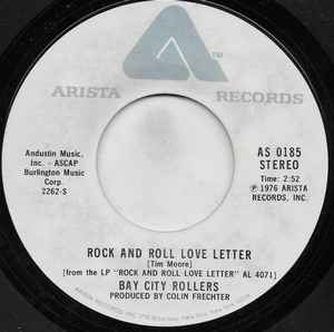 7inch Record BAY CITY ROLLERS - Rock And Roll Love Letter / Shangha AS0185 Arista 1976 US Rock Used
7inch Record BAY CITY ROLLERS - Rock And Roll Love Letter / Shangha AS0185 Arista 1976 US Rock Used