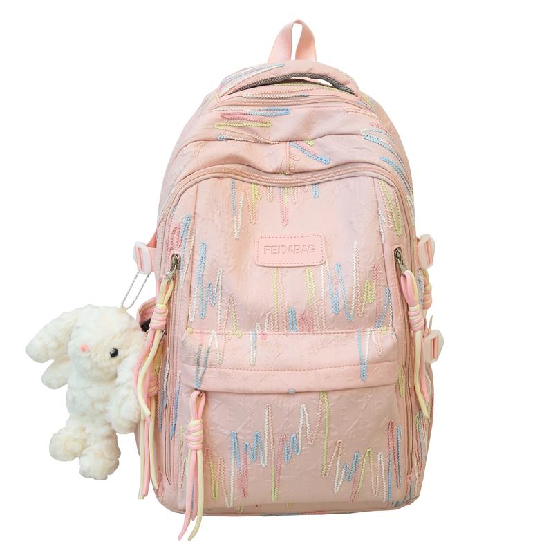 Красочный рюкзак с вышивкой, легкий школьный рюкзак для средней школы, женский дорожный рюкзак розовый
Красочный рюкзак с вышивкой, легкий школьный рюкзак для средней школы, женский дорожный рюкзак розовый