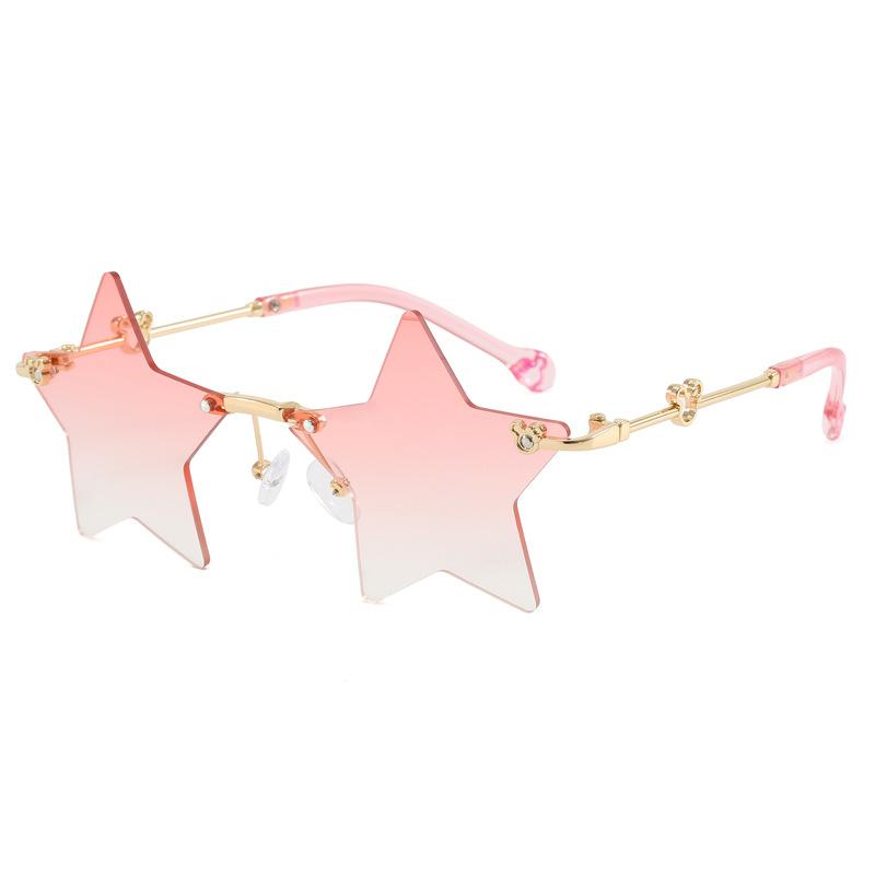 Cute Star-shaped Kids Sunglasses Rimless Gradient Lenses Party Styling UV Protection Sun Protection Sunglasses 6010 розовый
Cute Star-shaped Kids Sunglasses Rimless Gradient Lenses Party Styling UV Protection Sun Protection Sunglasses 6010 розовый