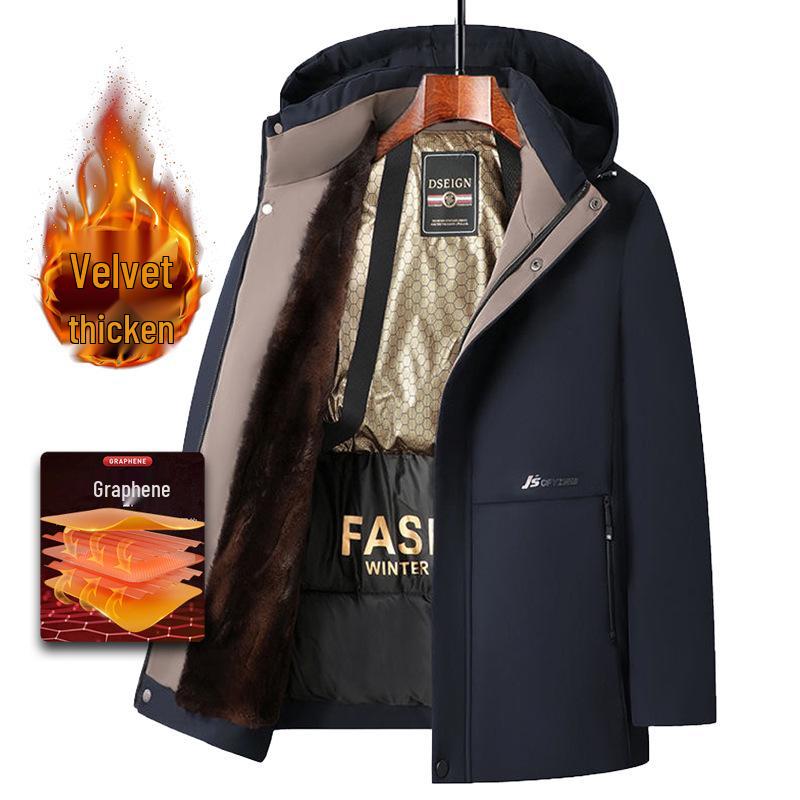 Luomeng Dad Winter Jacket: Cotton-Padded Coat for Middle-Aged & Elderly Men, with Fleece & Thickened Design for Warmth & Cold Protection. XL (suggested for 90-115 jin)
Luomeng Dad Winter Jacket: Cotton-Padded Coat for Middle-Aged & Elderly Men, with Fleece & Thickened Design for Warmth & Cold Protection. XL (suggested for 90-115 jin)