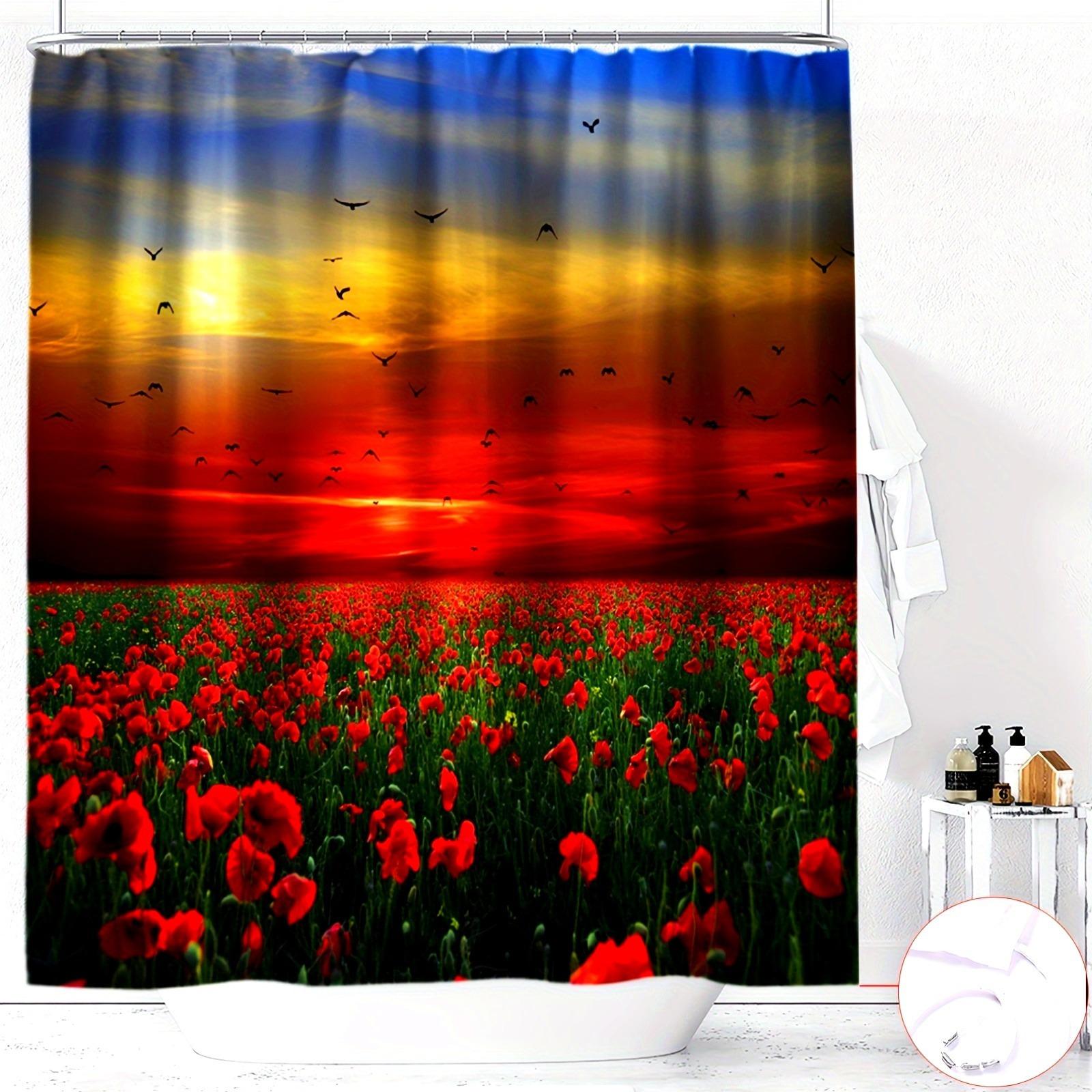 Sunset Scenery Of Rural Gardens Shower Curtain Washable Dirt-Resistant Shower Head Waterproof Polyester Bath Curtain W60H190(CM)-1 Pcs
Sunset Scenery Of Rural Gardens Shower Curtain Washable Dirt-Resistant Shower Head Waterproof Polyester Bath Curtain W60H190(CM)-1 Pcs