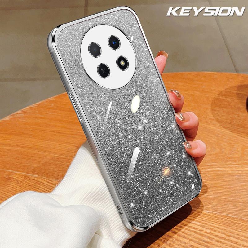 KEYSION Luxury Plating Glitter Phone Case for HONOR X9c 5G Transparent Soft TPU Shockproof Back Cover for Honor Magic 7 Lite 5G for Magic 7 Lite срібний
KEYSION Luxury Plating Glitter Phone Case for HONOR X9c 5G Transparent Soft TPU Shockproof Back Cover for Honor Magic 7 Lite 5G for Magic 7 Lite срібний
