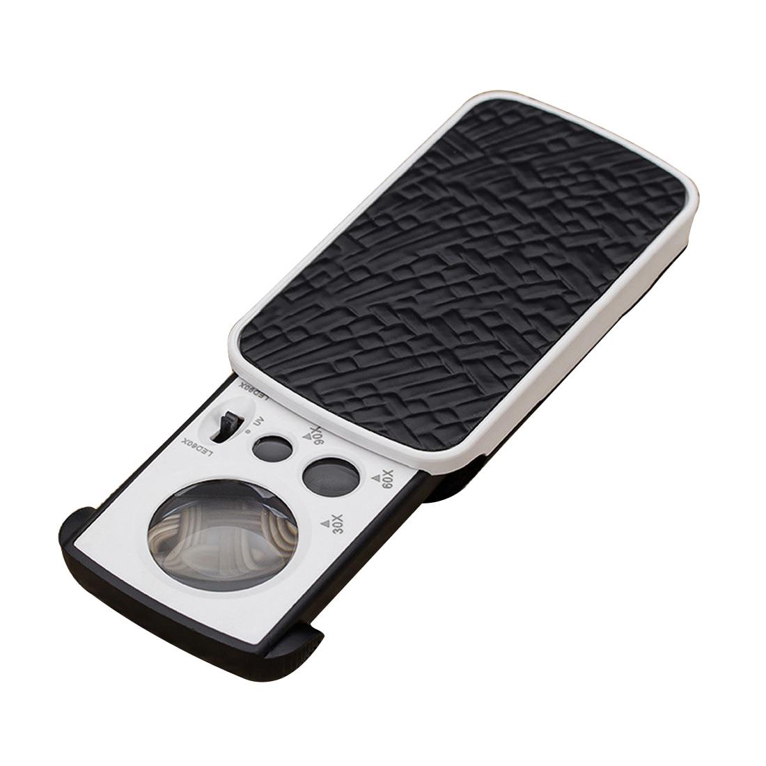 Magnifier 30X 60X 90X Jewelry Appraisal Reading Magnifying Glass High Magnification Acrylic Optical Lens Loupe with LED чорний
Magnifier 30X 60X 90X Jewelry Appraisal Reading Magnifying Glass High Magnification Acrylic Optical Lens Loupe with LED чорний