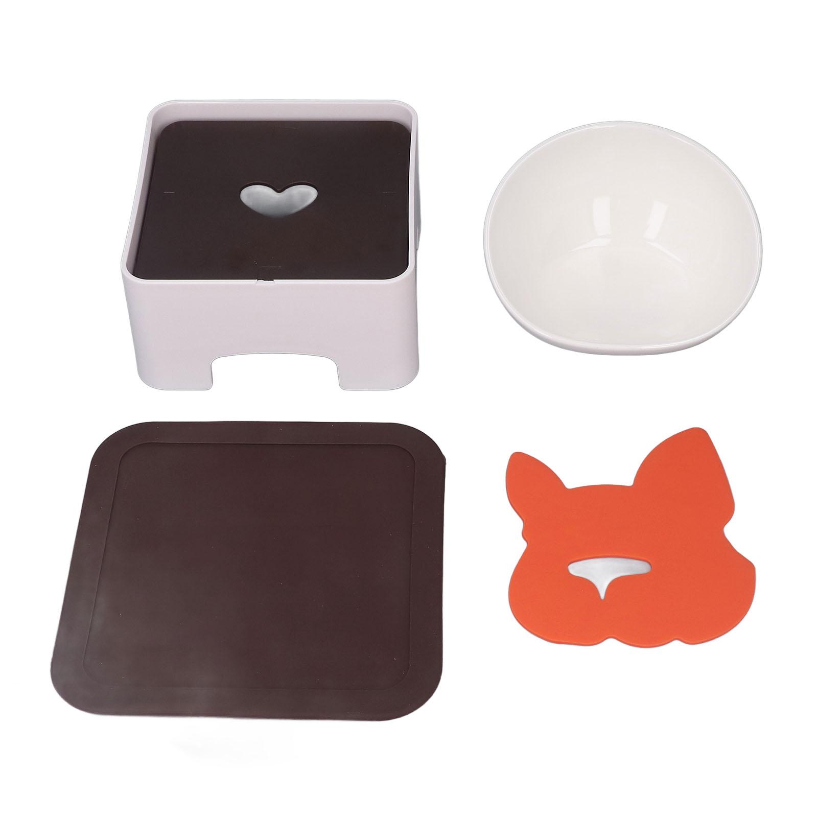 Bulldog Ceramic Bowl Multipurpose Large Capacity Slanted Elevated Dog Bowl with Adjustable Dining L білий
Bulldog Ceramic Bowl Multipurpose Large Capacity Slanted Elevated Dog Bowl with Adjustable Dining L білий
