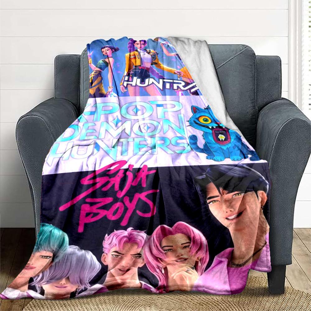 1PC K Pop, Demon Hunters Blanket Lightweight Flannel Throw Blanket for Sofa, Bed, Travel, Camping, Livingroom, Office, Couch 80x120cm
1PC K Pop, Demon Hunters Blanket Lightweight Flannel Throw Blanket for Sofa, Bed, Travel, Camping, Livingroom, Office, Couch 80x120cm