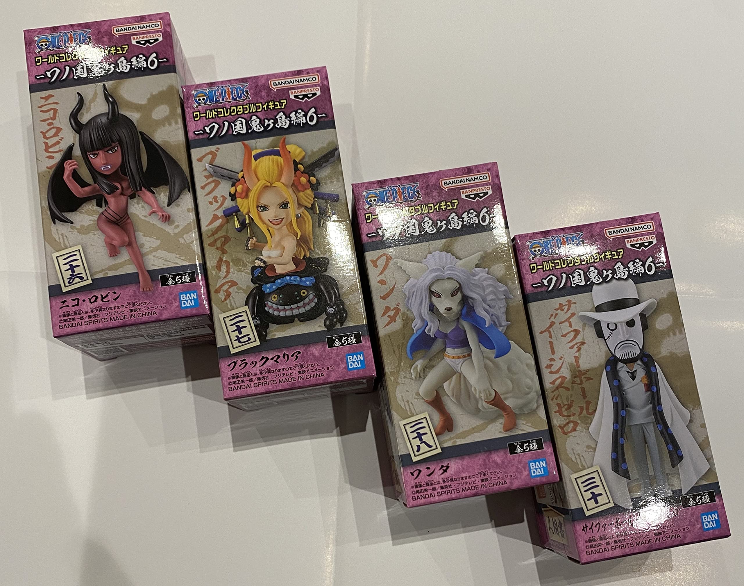 Коллекционная фигурка One Piece World Wano Country Onigashima Edition 6 Набор из 4 штук
Коллекционная фигурка One Piece World Wano Country Onigashima Edition 6 Набор из 4 штук