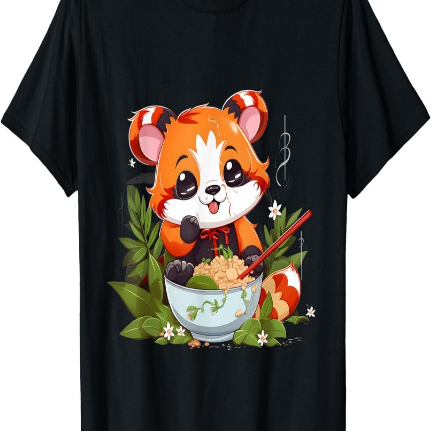 Otaku Anime Red Panda Eat Ramen Noodles Cherry Blossom T-Shirt(16) XXXXXL чорний
Otaku Anime Red Panda Eat Ramen Noodles Cherry Blossom T-Shirt(16) XXXXXL чорний