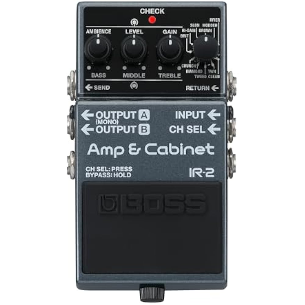 BOSS/IR-2 Amp & Cabinet Amp Simulator Cabinet IR Loader Boss IR2
BOSS/IR-2 Amp & Cabinet Amp Simulator Cabinet IR Loader Boss IR2
